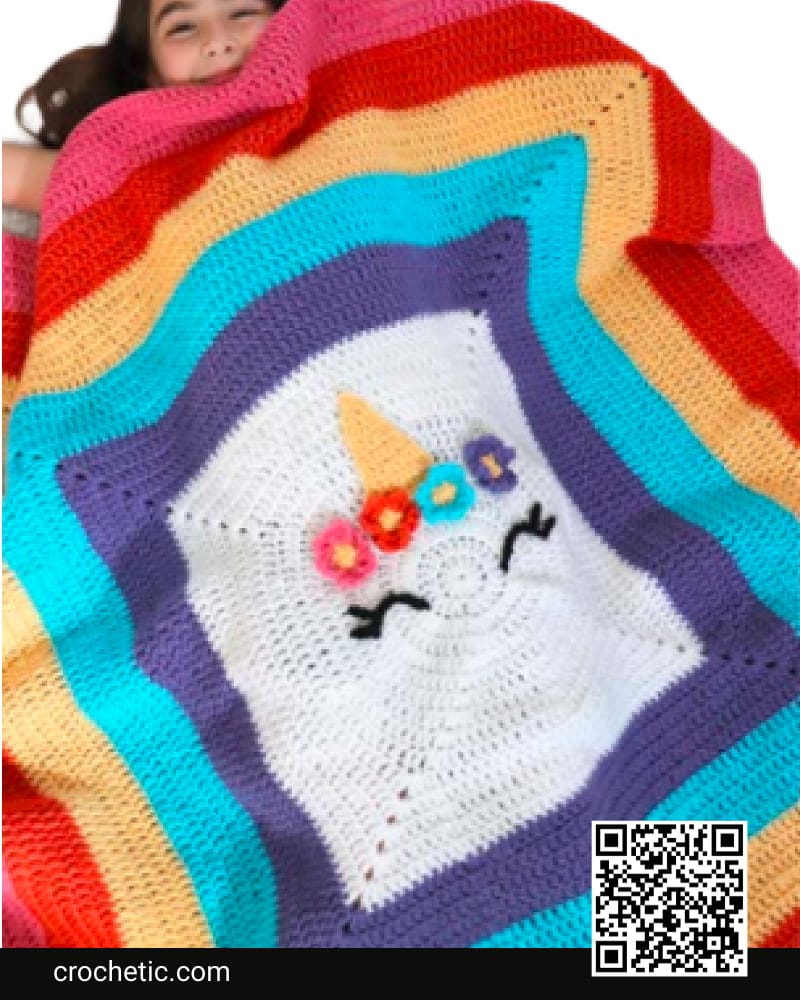 Crochet Unicorn Blanket - Crochet Pattern