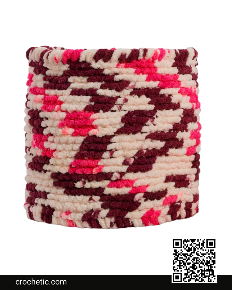 Crochet Spiral Ridge Basket - Crochet Pattern
