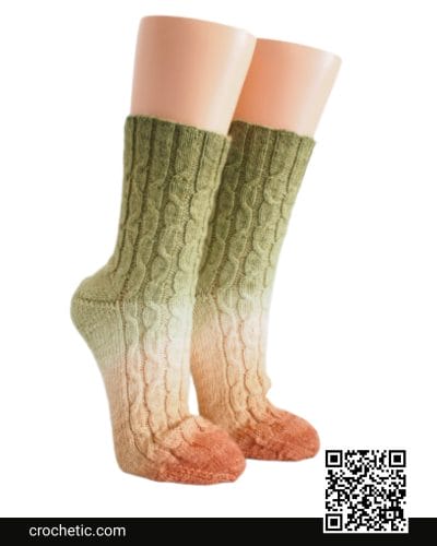 Wave Socks - Crochet Pattern