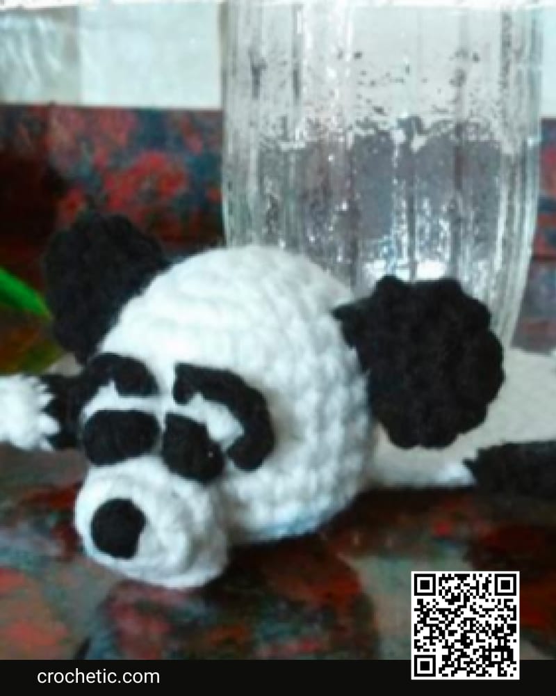 Panda Bear Coasters - Crochet Pattern