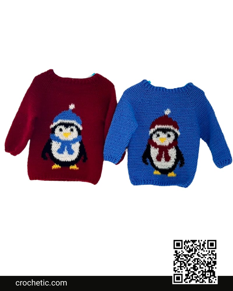 Penguin Sweater - Crochet Pattern