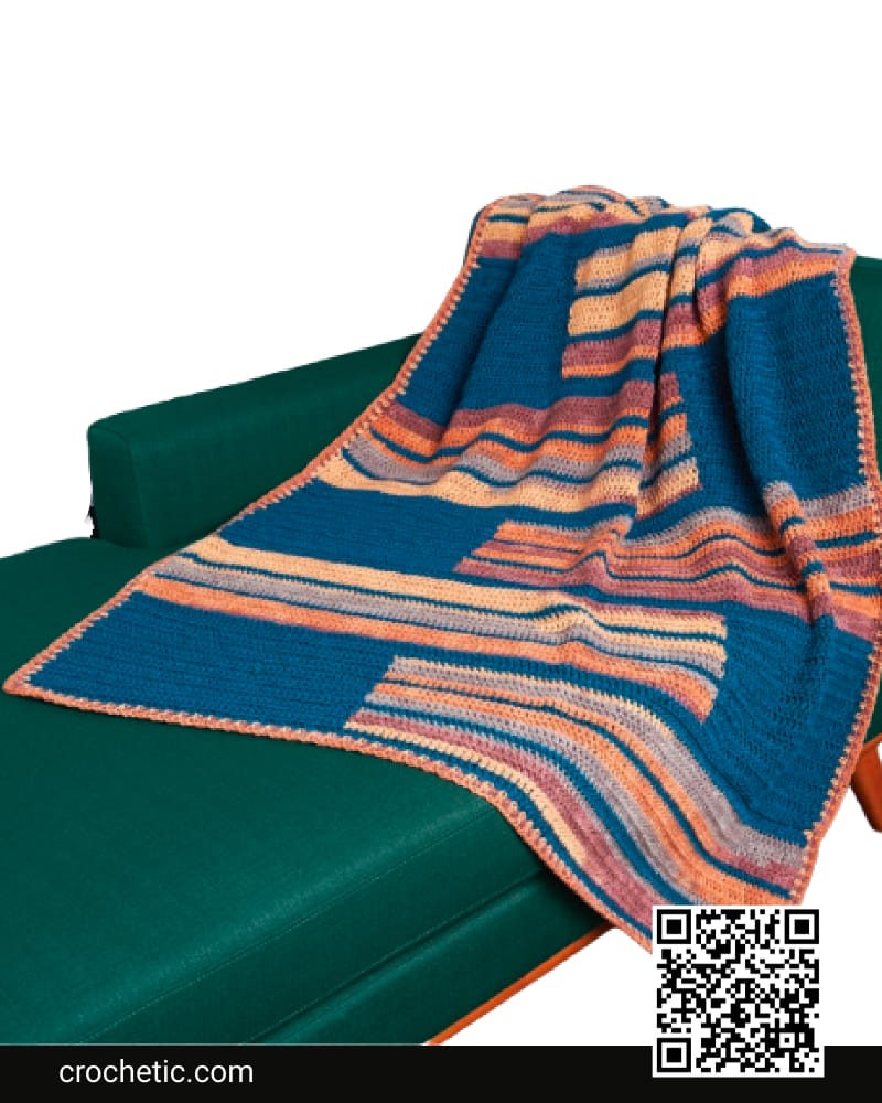 Topsy Turvy Crochet Blanket - Crochet Pattern