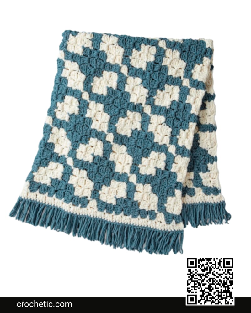 C2C Crochet Lattice Blanket - Crochet Pattern