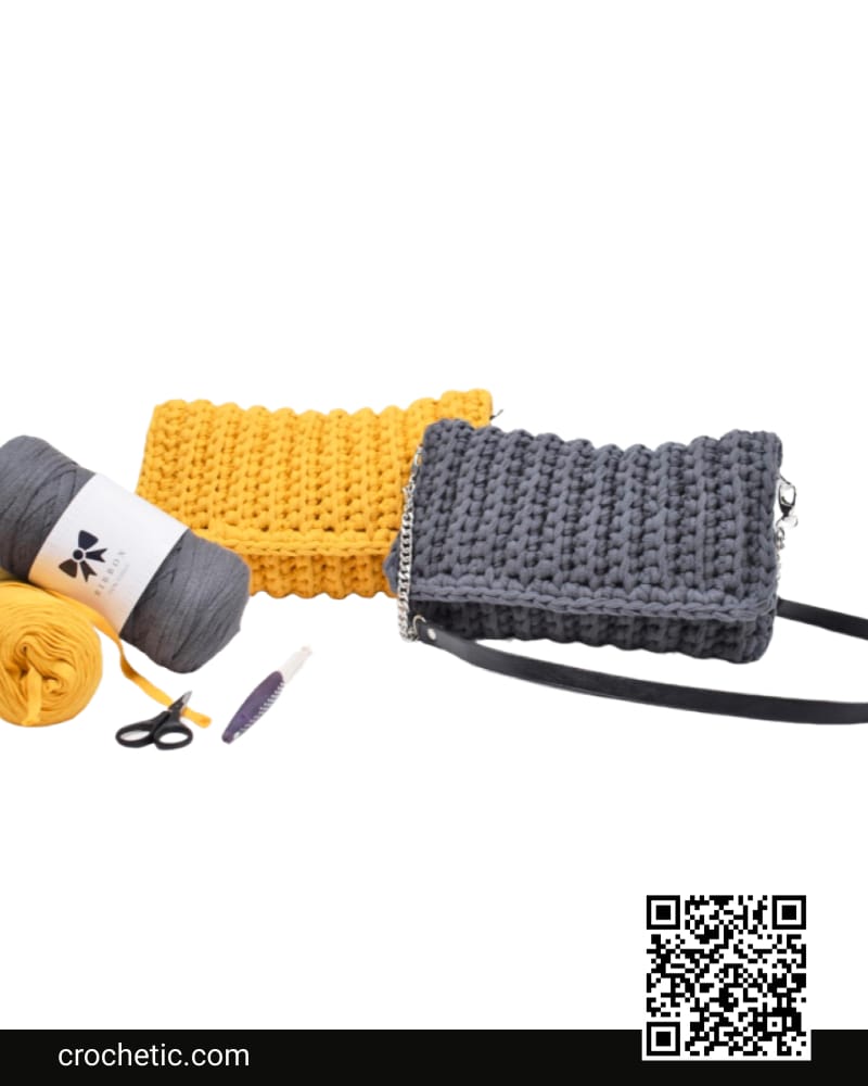 Rib Clutch - Crochet Pattern