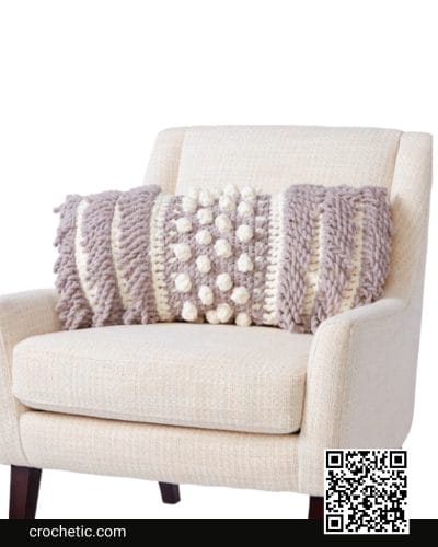 Fringed Crochet Pillow - Crochet Pattern