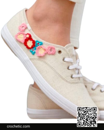 Bloomin Shoe Appliques - Crochet Pattern