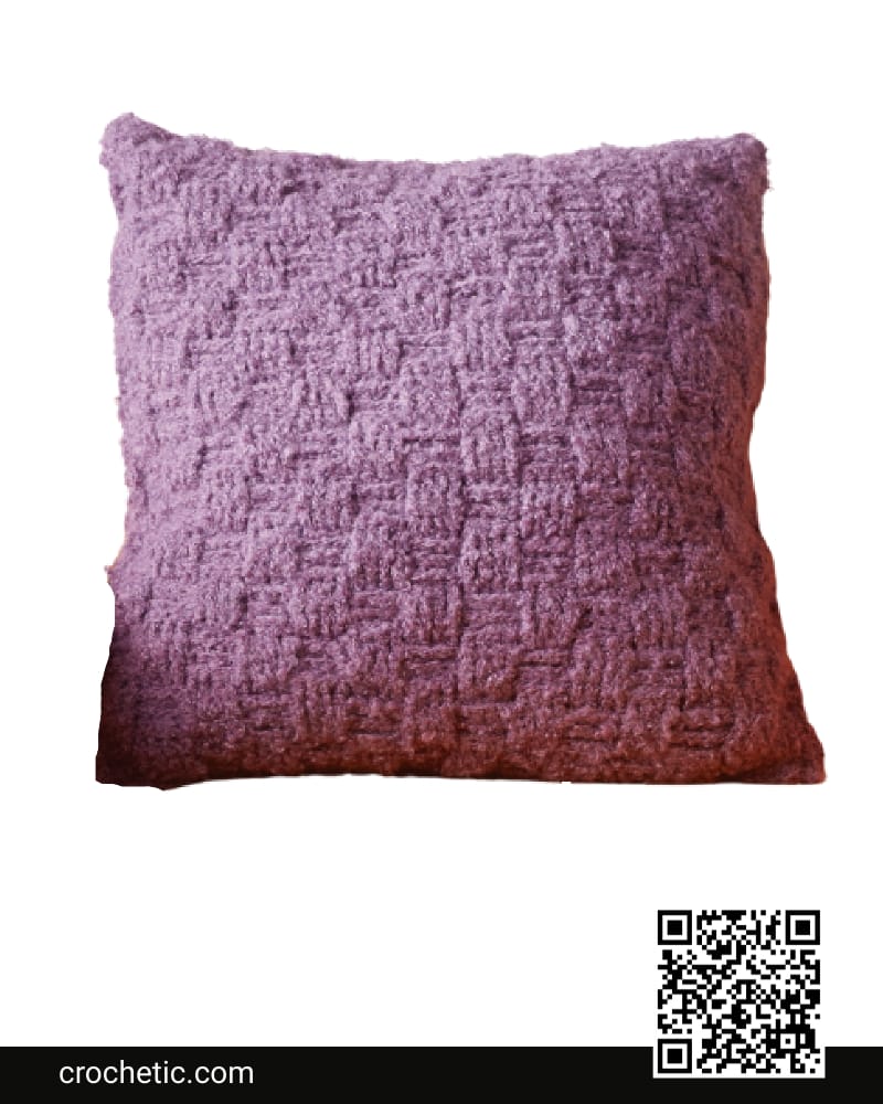 Basketweave Crochet Pillow - Crochet Pattern