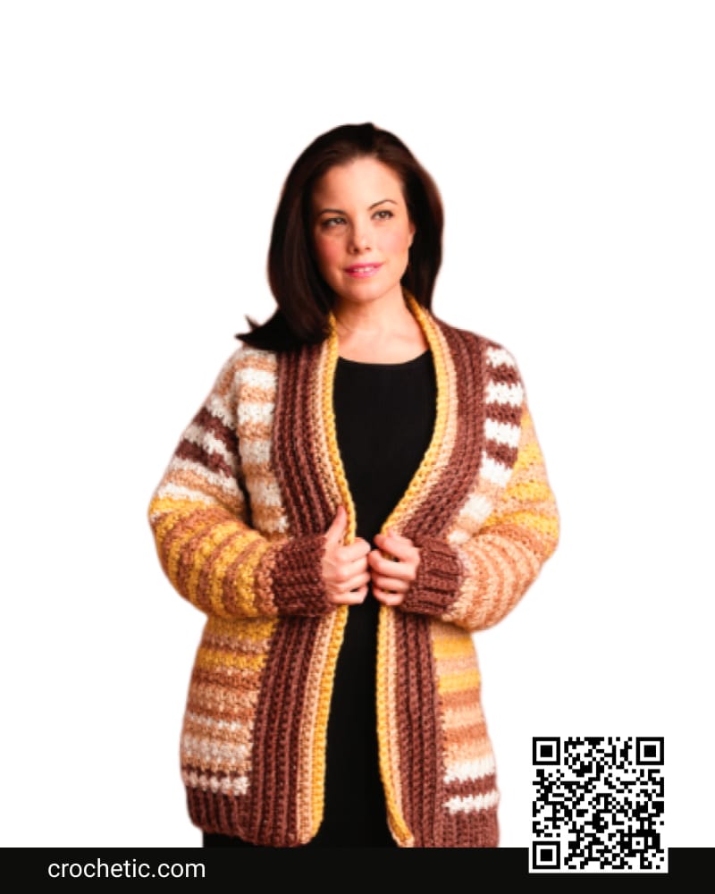 Let’S Stripe Crochet Cardigan - Crochet Pattern