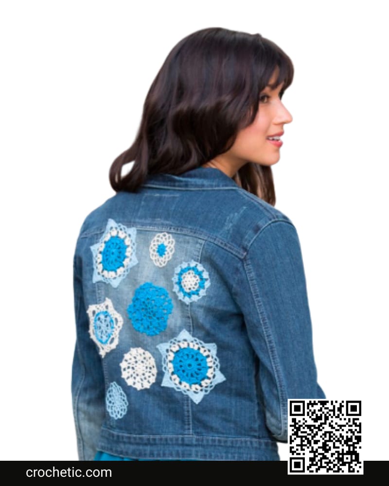 Doilyed For Denim Jacket - Crochet Pattern