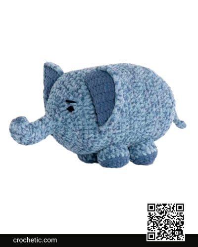 Ollie The Elephant Crochet Toy - Crochet Pattern