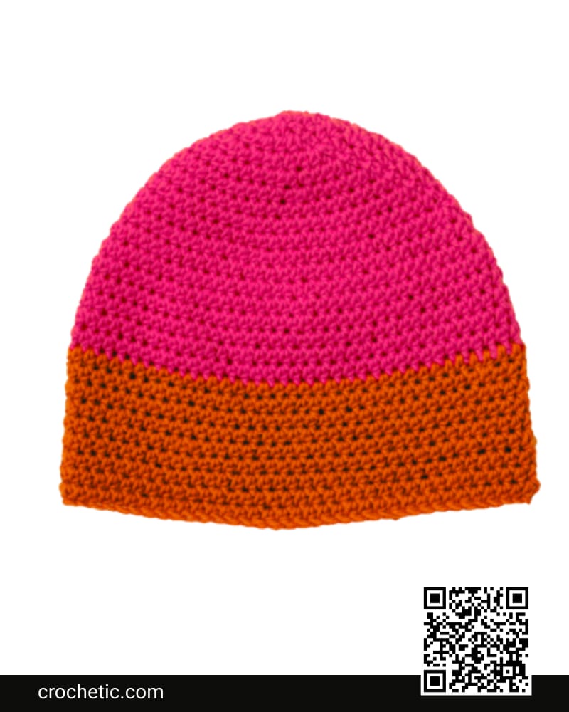 Dipped Stripe Crochet Hat - Crochet Pattern