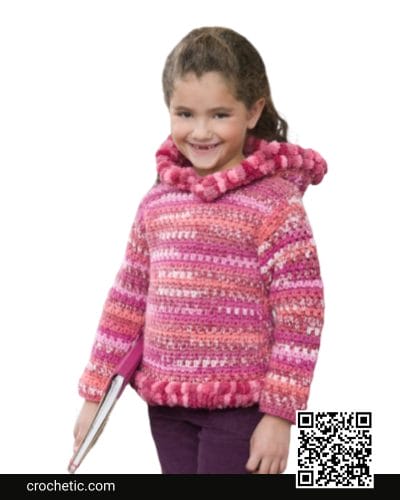 Crochet Girlie Hoodie - Crochet Pattern
