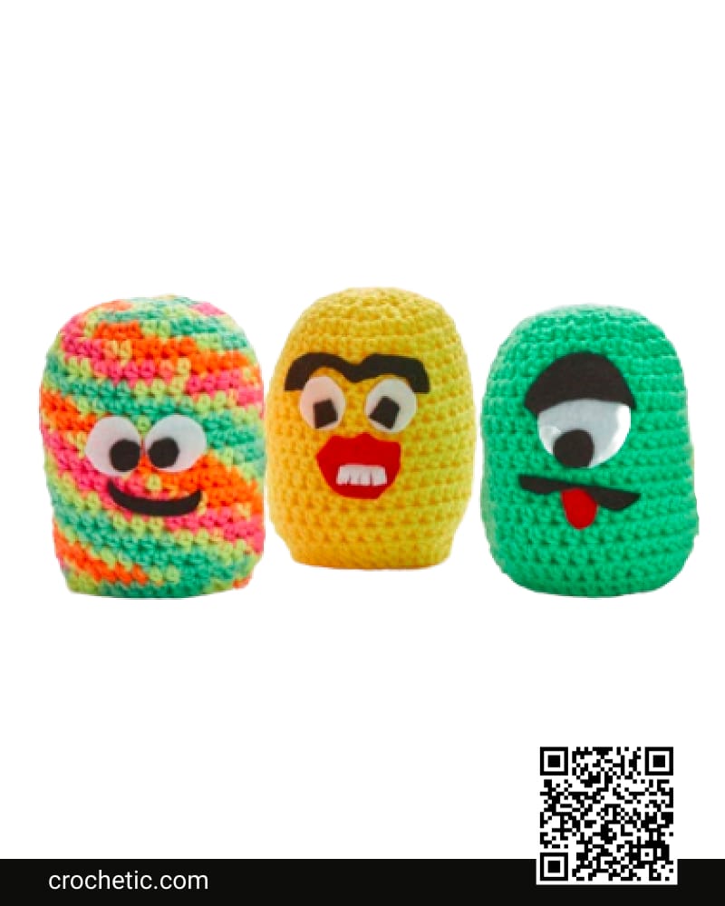 Beginner Crochet Little Monsters - Crochet Pattern