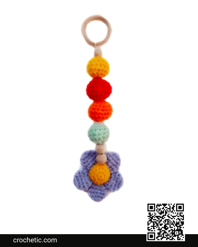 Flower Pendant Free - Crochet Pattern