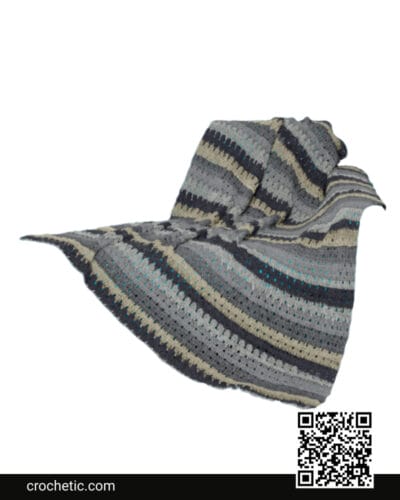 Larks Foot Stitch Crochet Blanket - Crochet Pattern