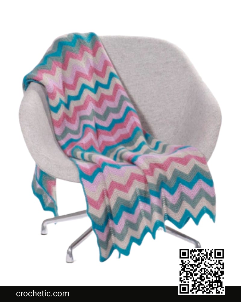 Atlanta Zig-Zag Blanket - Crochet Pattern