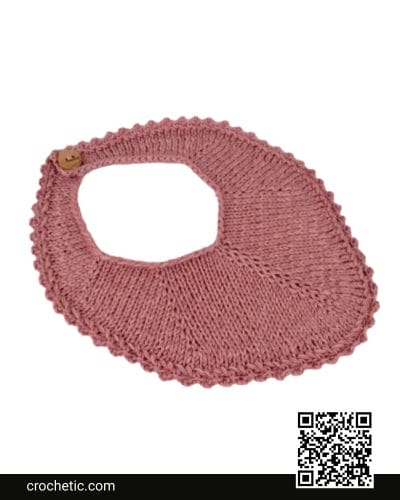 Knitted Bib - Crochet Pattern
