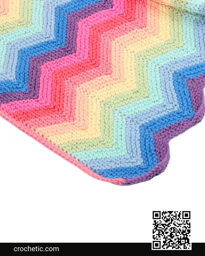 Super Rainbow Swaddle Blanket - Crochet Pattern