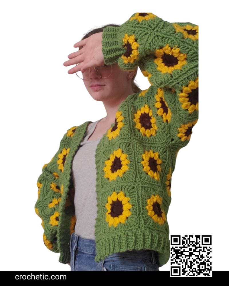 The Sunflower Cardigan - Crochet Pattern