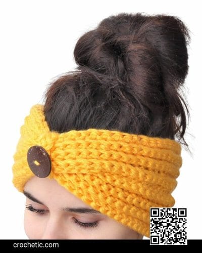 Luna Turban Boho Headband - Crochet Pattern
