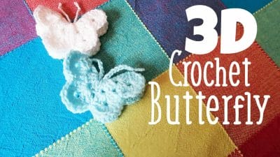 3D Crochet Butterfly Tutorial - Free Pattern