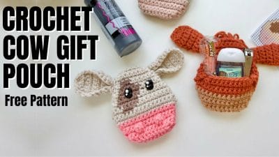 Create This Cute Cow Gift Pocket - Free Pattern