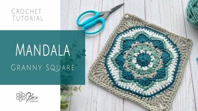 Crochet A Beautiful Square Mandala - Free Pattern