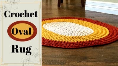 Crochet A Oval Rug - Free Pattern