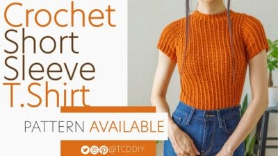 Crochet A Short Sleeve Tee - Free Pattern