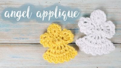 Crochet Angel Applique - Free Pattern