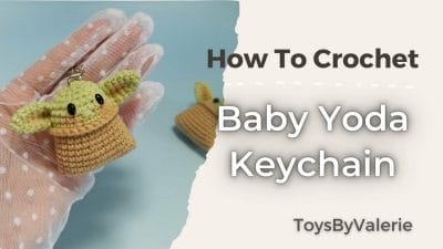 Crochet Baby Yoda Keychain Amigurumi Tutorial - Free Pattern