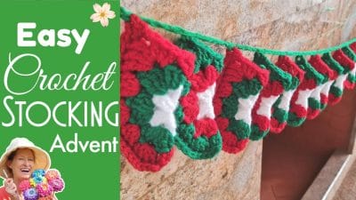 Crochet Christmas Mini Stocking - Free Pattern
