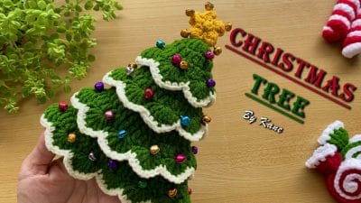 Crochet Christmas Tree Decorations - Free Pattern