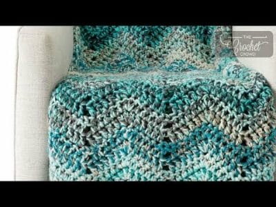 Crochet Chunky Waves Afghan - Free Pattern
