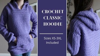 Crochet Classic Hoodie - Free Pattern