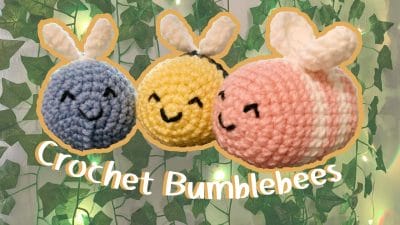 Crochet Cute Bumble Bee Tutorial - Free Pattern