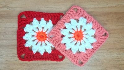 Crochet Daisy Granny Square - Free Pattern