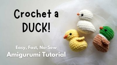 Crochet Duck Tutorial (No Sewing) - Free Pattern