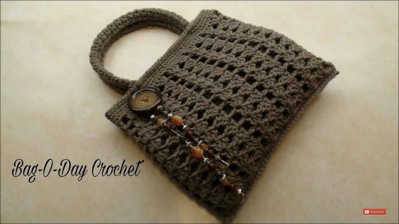 Crochet Easy Handbag Purse Tutorial - Free Pattern