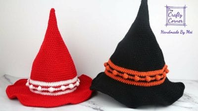 Crochet Easy Witch Hat Tutorial - Free Pattern