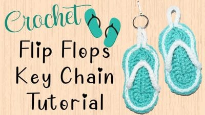 Crochet Flip Flop Keychains - Free Pattern