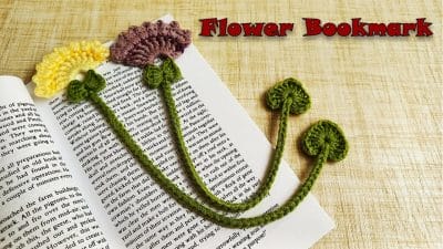 Crochet Flower Bookmark - Free Pattern