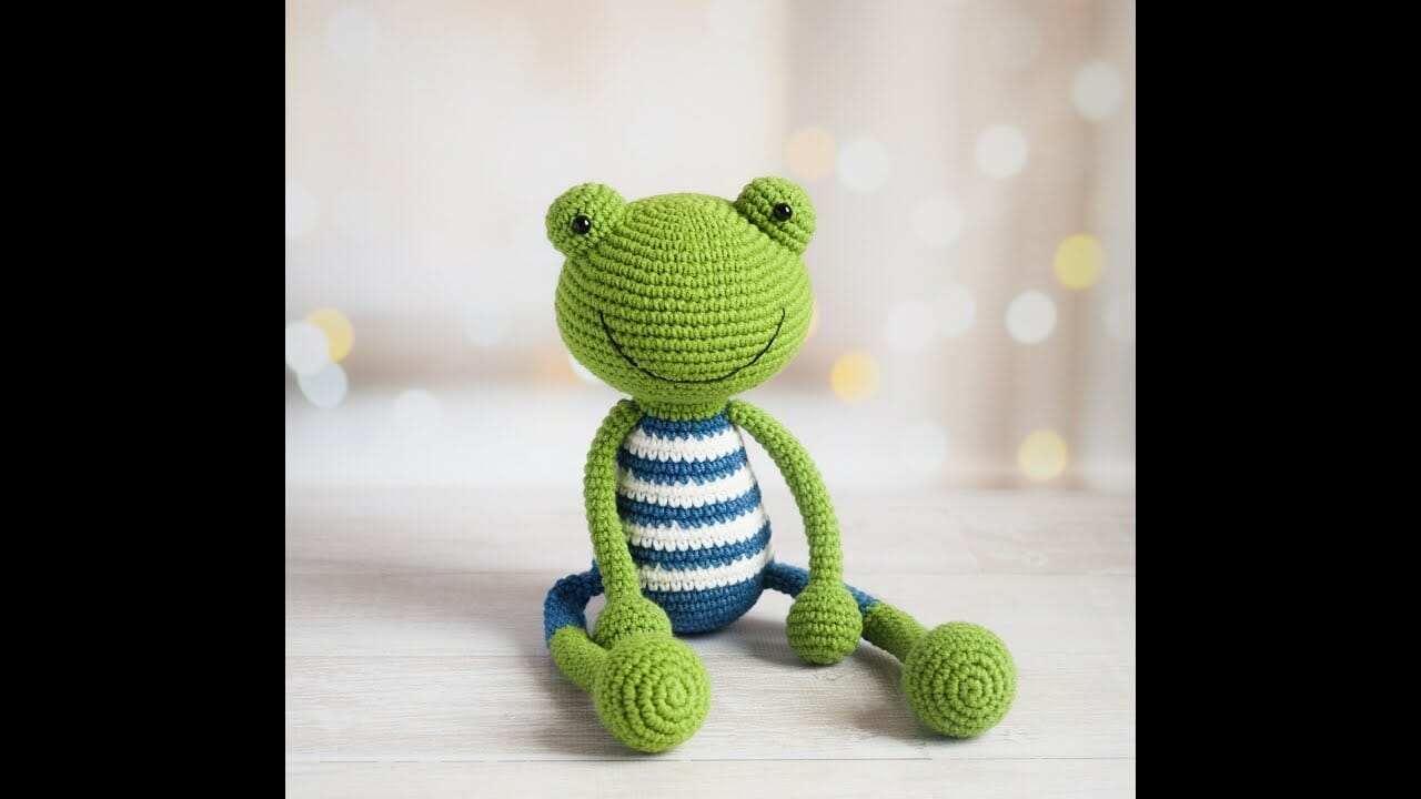 Crochet Frog With Long Legs - Free Pattern