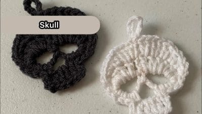 Crochet Halloween Skull Tutorial - Free Pattern