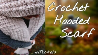 Crochet Hooded Pocket Scarf - Free Pattern