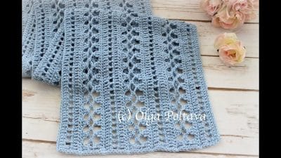Crochet Lacy Summer Scarf - Free Pattern