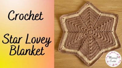 Crochet Lovey Star Blanket - Free Pattern