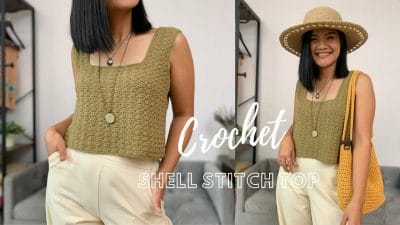 Crochet Shell Stitch Top - Free Tutorial