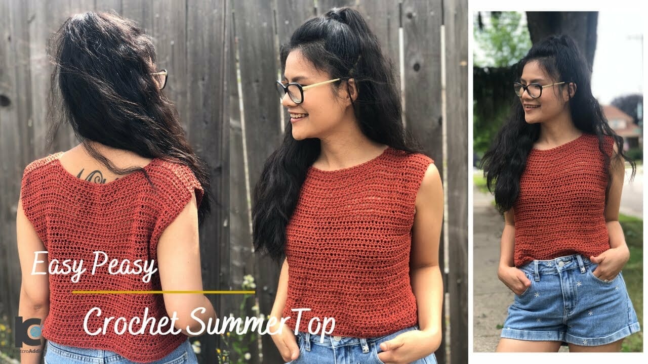 Crochet Summer Top for Beginners - Free Tutorial