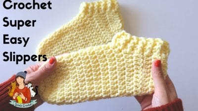Crochet Super Easy Slippers - Free Pattern